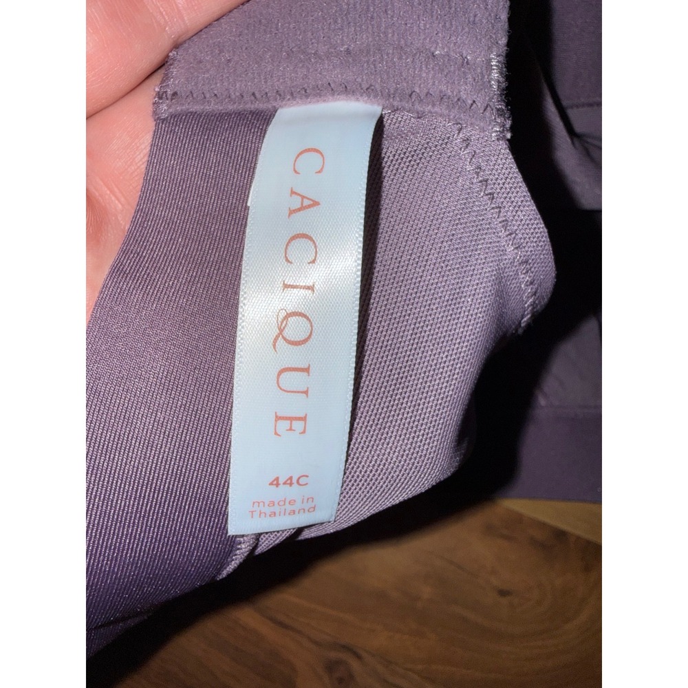 Cacique Nursing Bra Womens 44C Purple New Wireless Full Coverage Lightly Lined